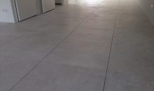 Nieuwbouw project tegels 75x75 betonlook verbouwingen arnhem gelderland showroom